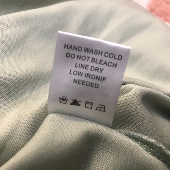 Sage green Mini Altar’d State Lace Dress Size Large - Picture 4 of 12